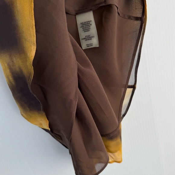 🆕 Alice + Olivia Silk Chiffon Kimono Sleeve Blouson yellow NWT size small - Picture 11 of 13